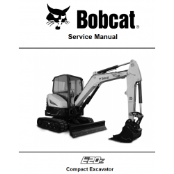 Bobcat - instrukcje napraw - schematy - DTR - service manuals - Bobcat E20z